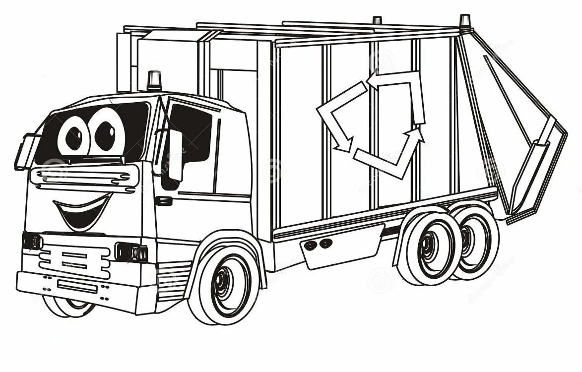 Распечатать мусоровоз. Мусоровоз БМ-53229 чертеж. Раскраска мусоровоз Брудер. Garbage Truck раскраска. Раскраска машинки для мальчиков мусоровоз.