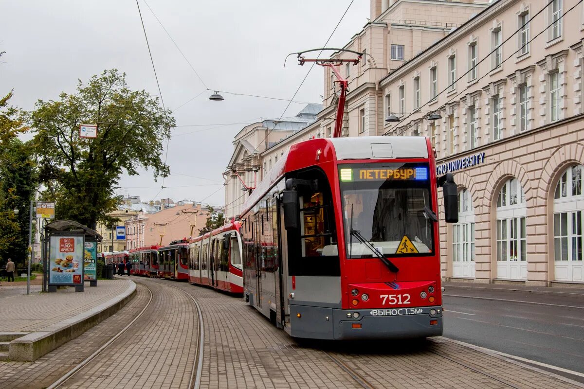 Сколько трамваев в спб