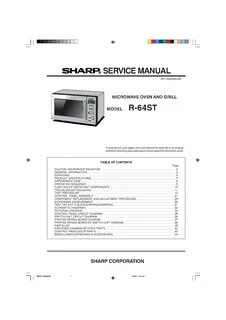 Инструкция микроволновой печи sharp