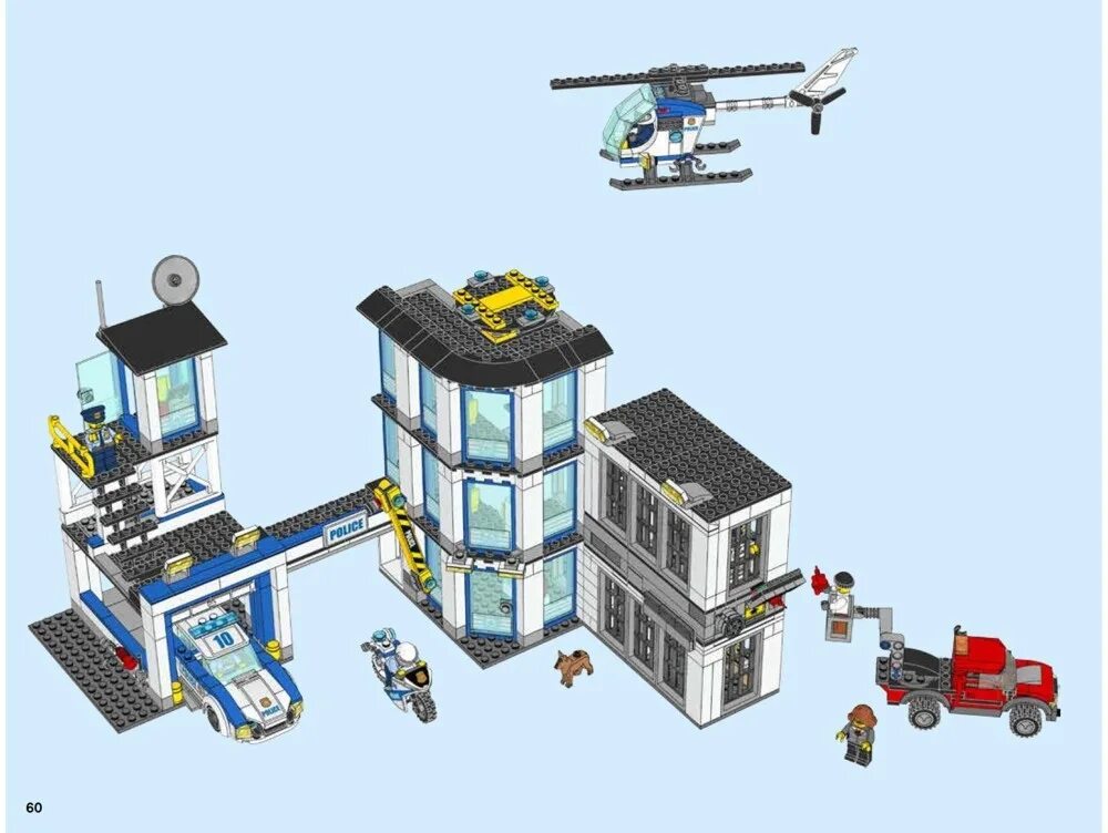 Сборки сити. LEGO Police Station 60141. Лего полиция 60141. LEGO City Police Station 60141. LEGO City Police Station 60141 instruction.