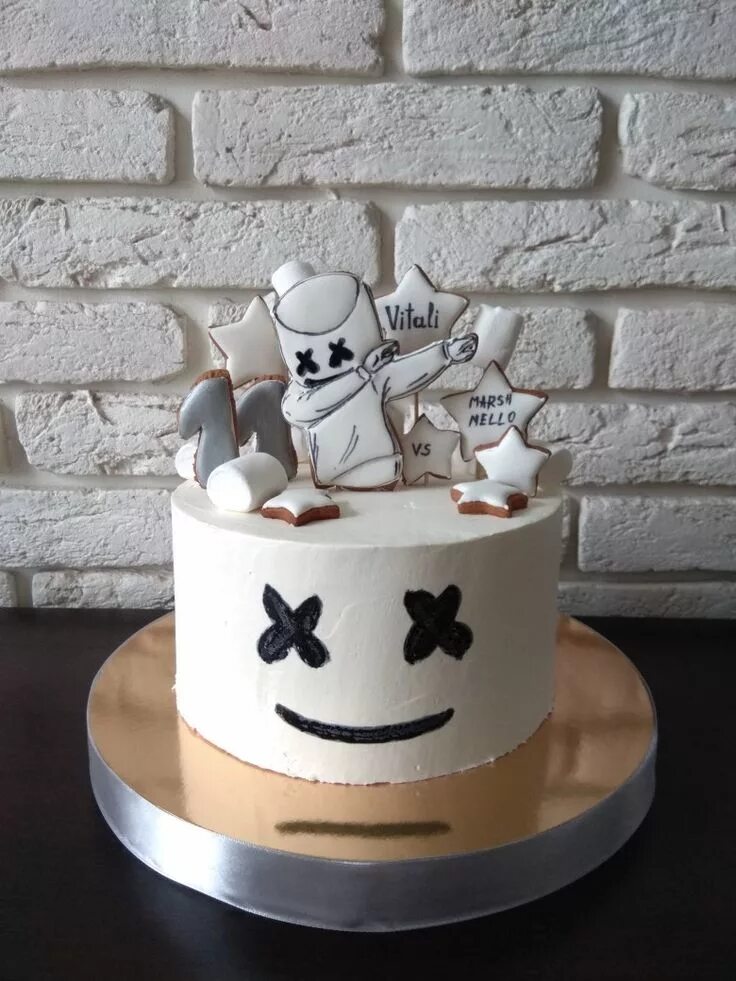 Оформление торта маршмеллоу Layer Cake- Cakes & Bakes
