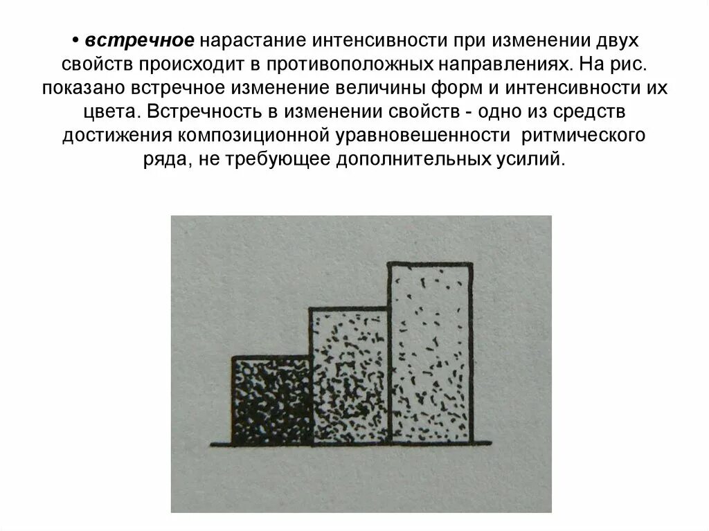 В условиях нарастания. Композиция нарастание. Убывающе нарастающий ритм. Нарастающий и убывающий ритм в композиции. Динамические нарастания это.