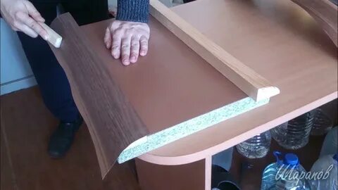 Как приклеить шпон на мебель