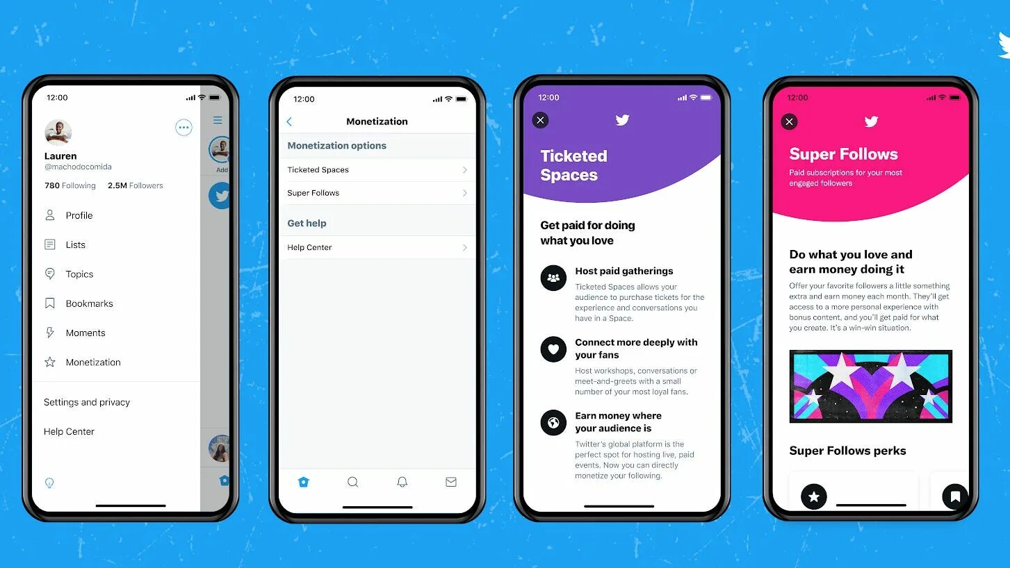 Twitter Space. Space ticket. Супер приложения. Платный Твиттер.