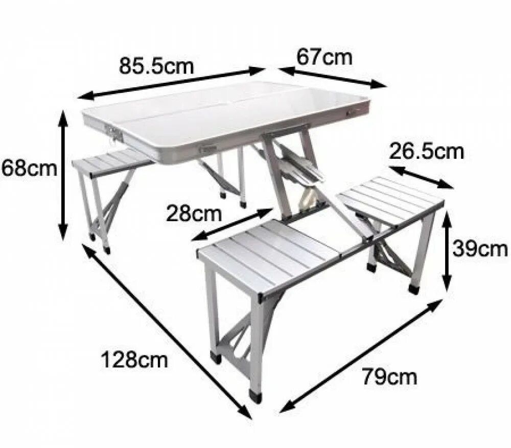 Стол высотой 100 см. Раскладной алюминиевый стол на 4 места Aluminum Picnic Table. Стол алюминиевый раскладной чертеж. Раскладной столик чертеж. Размер складного стола для пикника.