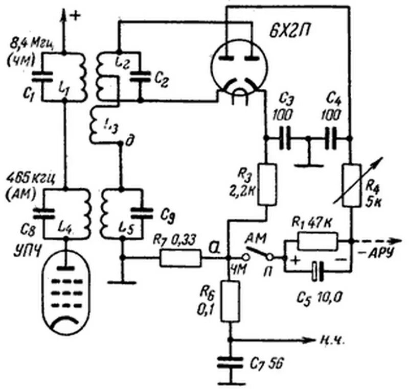 Ам детектор. Детектор SSB на 6ж2п. Ламповые детекторы ССБ. SSB детектор на лампе 6а2п. ЧМ детектор на полевом транзисторе.