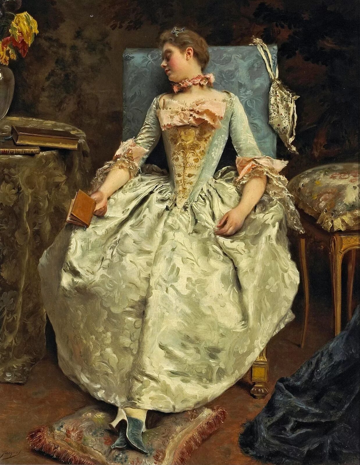 Французский художник Gustave Jean Jacquet (1846-1909). Салонная французская живопись 17 века.