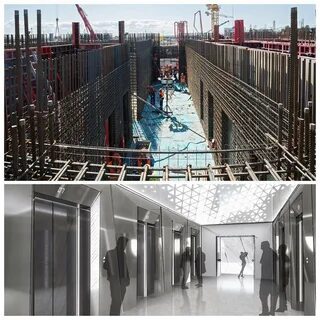 Лифт в лахта центре