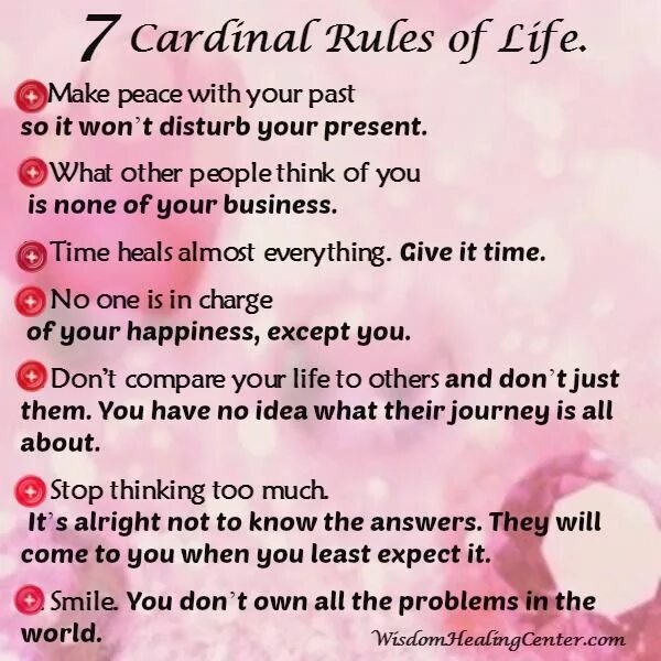 Life rules way. Rules of Life. Rules for Life. Rule 7. Your Life your Rules.