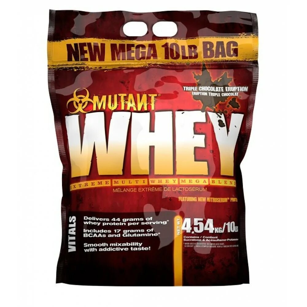 Сывороточный протеин порция. Mutant Whey 2270g. Протеин Mutant Whey 4540. Протеин сывороточный Whey 4540 gr (Mutant). Mut - Mutant Whey / 10 lb / Triple Chocolate.