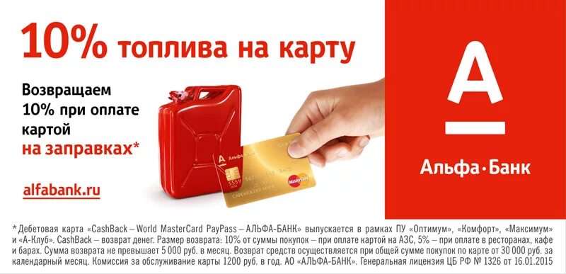 Cash back банков