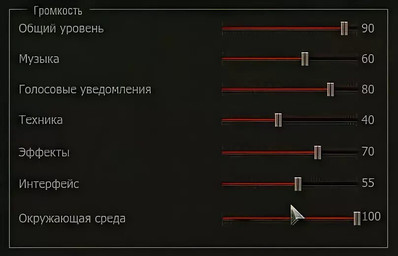 Одинаковый уровень громкости