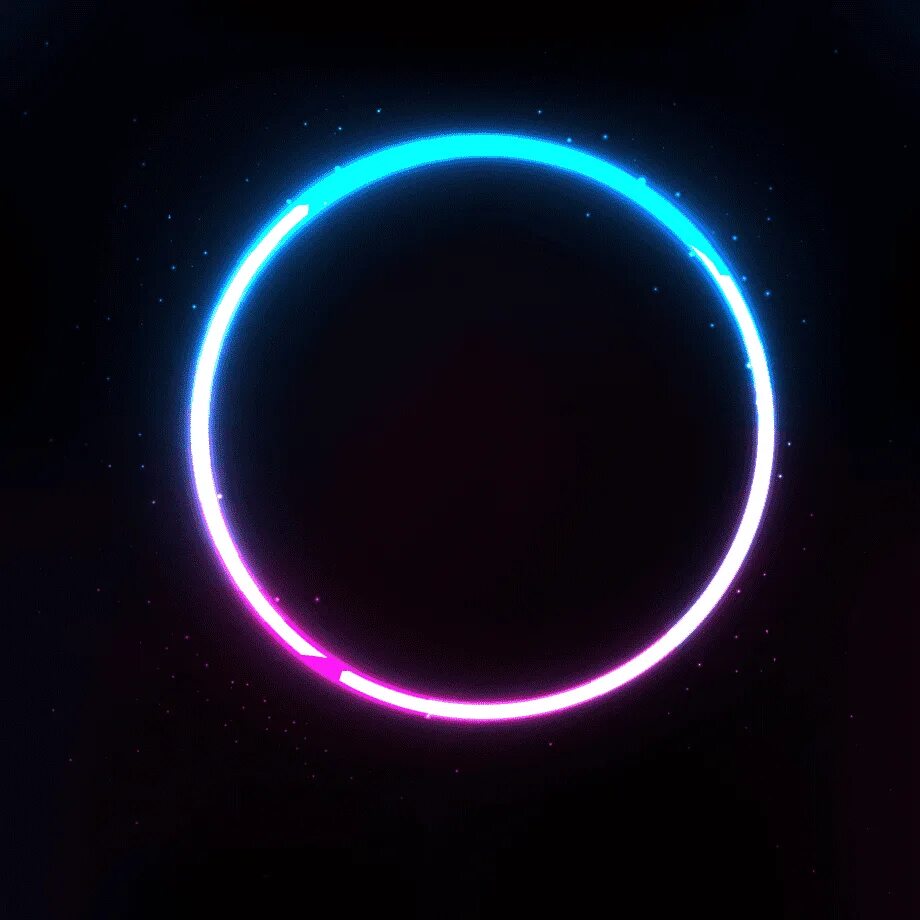 Round effects. Неоновый круг. Светящийся круг. Неоновый круг на черном фоне. Неоновое кольцо.