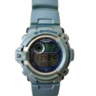 Casio G-Shock Resist 2266 G-2500 Digital Watch Made in Malaysia Light Blu.....