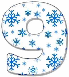 Снегом цифра 5