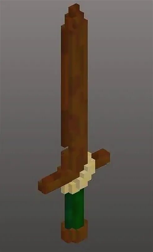 Create sword. Voxel weapon sword. wood sword 3d. полигональный меч. easy voxel sword.