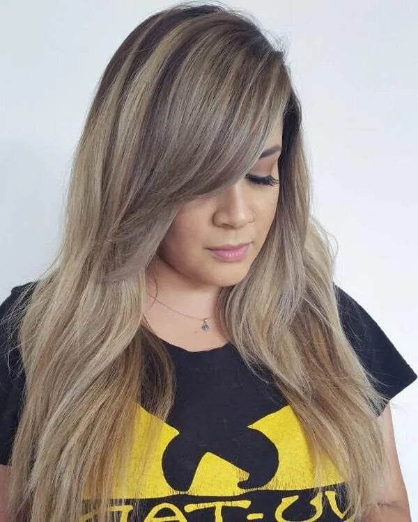Стрижки на длинные волосы (ФОТО) Side bangs with long hair, Hairstyles with bang