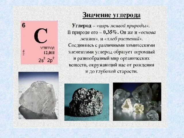 Углерод. Углерод. Физические св ва углерода. Применение углерода в медицине. История открытия углерода.