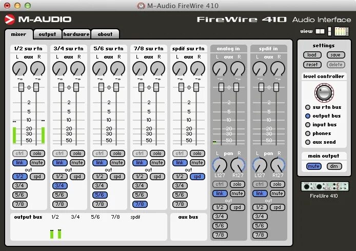 M audio программа. M-audio firewire 410. аудио интерфейс m-audio 410. панель управления m-audio. контрольная панель управления для карт m-audio firewire.