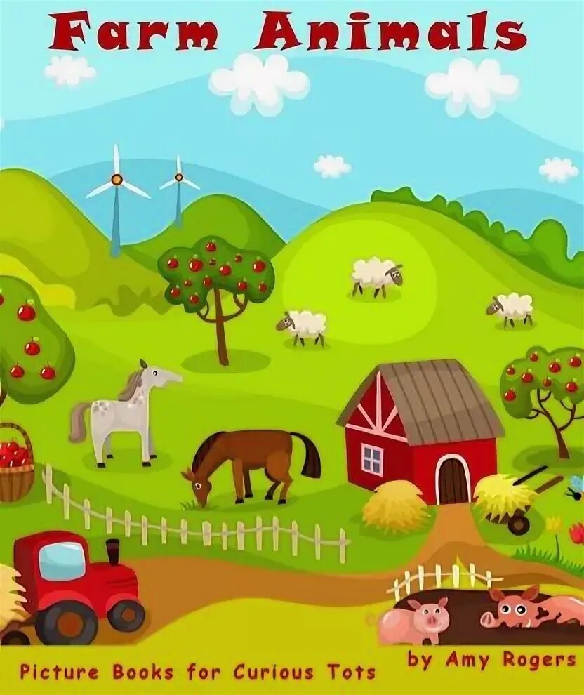 Animal Farm book. A Farm picture book. Look inside a Farm.