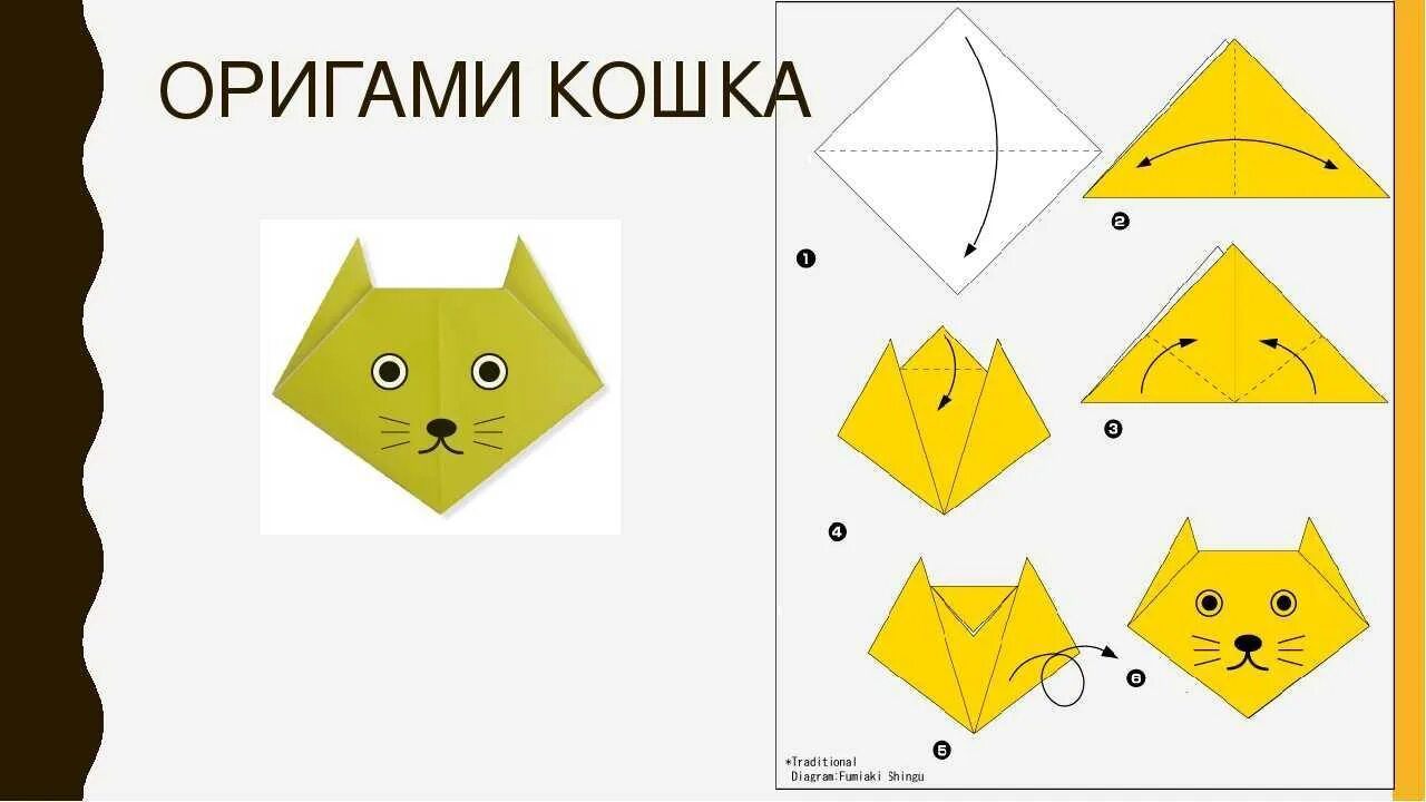 Складывание из бумаги. Оригами из бумаги для детей. Оригами кошка схема. Оригами из бумаги кошка схема. Оригами кошечка из бумаги для детей.