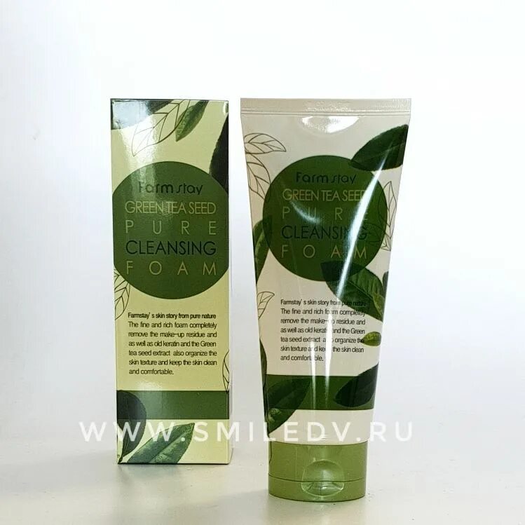 Farmstay Green Tea Pure Cleansing Foam 180 мл. Farmstay пенка для умывания - Green Tea Seed Pure Cleansing Foam, 180мл. [Farmstay] Green Tea Seed Pure Cleansing Foam 180ml пенка для лица с зеленым чаем. Farmstay пенка для умывания - Green Tea Seed Pure Cleansing.