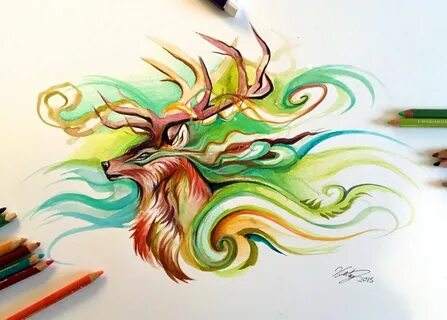 Нарисовать животных фломастерами