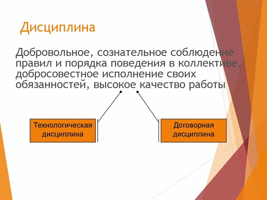 Дисциплина чем определяется. Технологическая и договорная дисциплина. Технологическая дисциплина примеры. Пример договорной дисциплины. Дисциплины проекта.