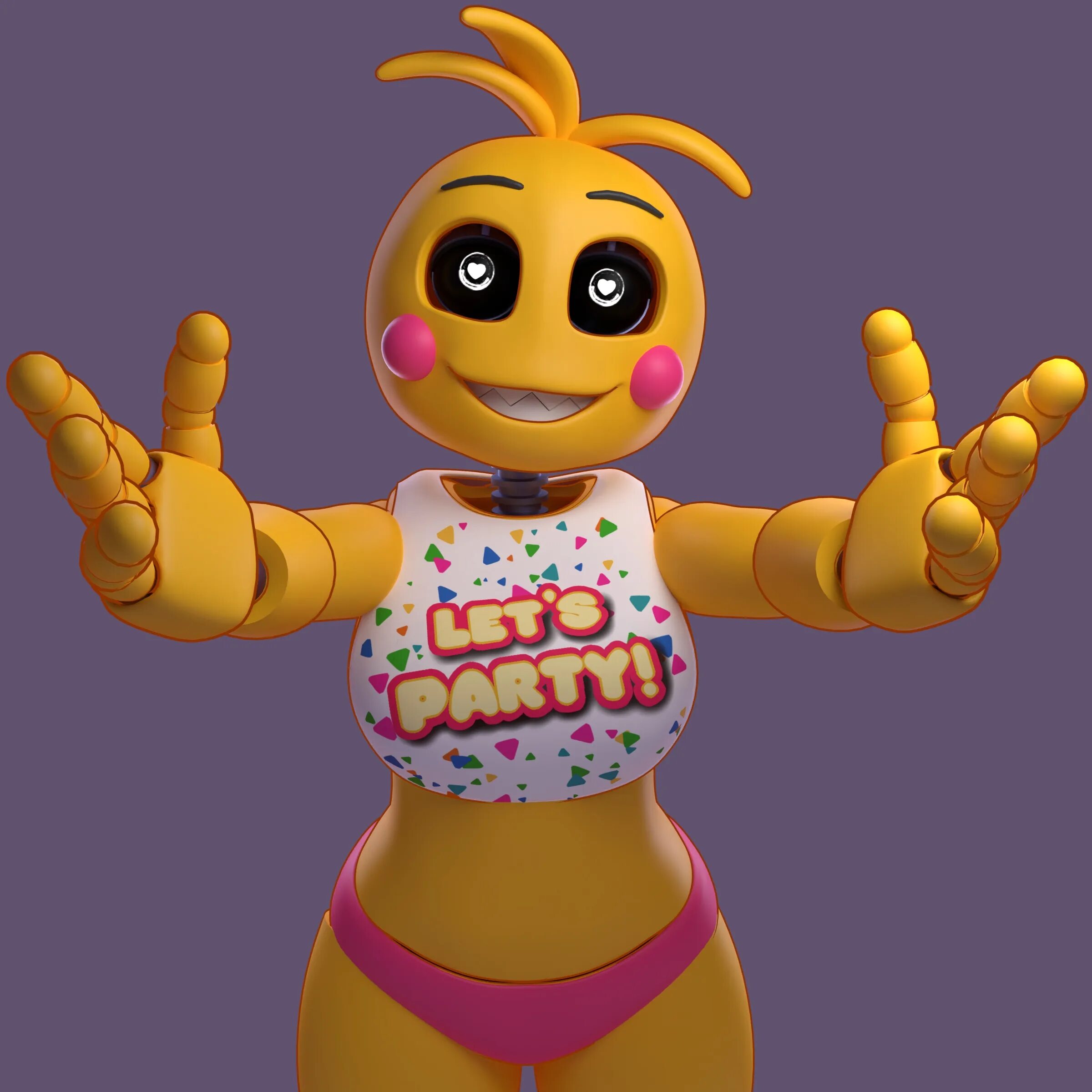 Freddy's chica. Чика ФНАФ 2. ФНАФ той чика 3д. Чика ФНАФ. Toy chica by jams3d.