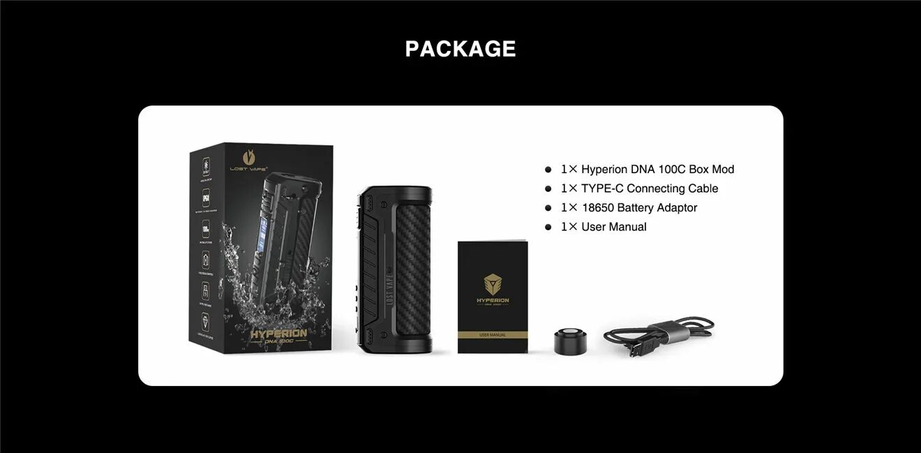 Лост вейп Хайперион дна. Lost Vape Therion DNA 100 C. Lost Vape Hyperion DNA 100c боксмод. Боксмод Hyperion DNA 100c Mod.