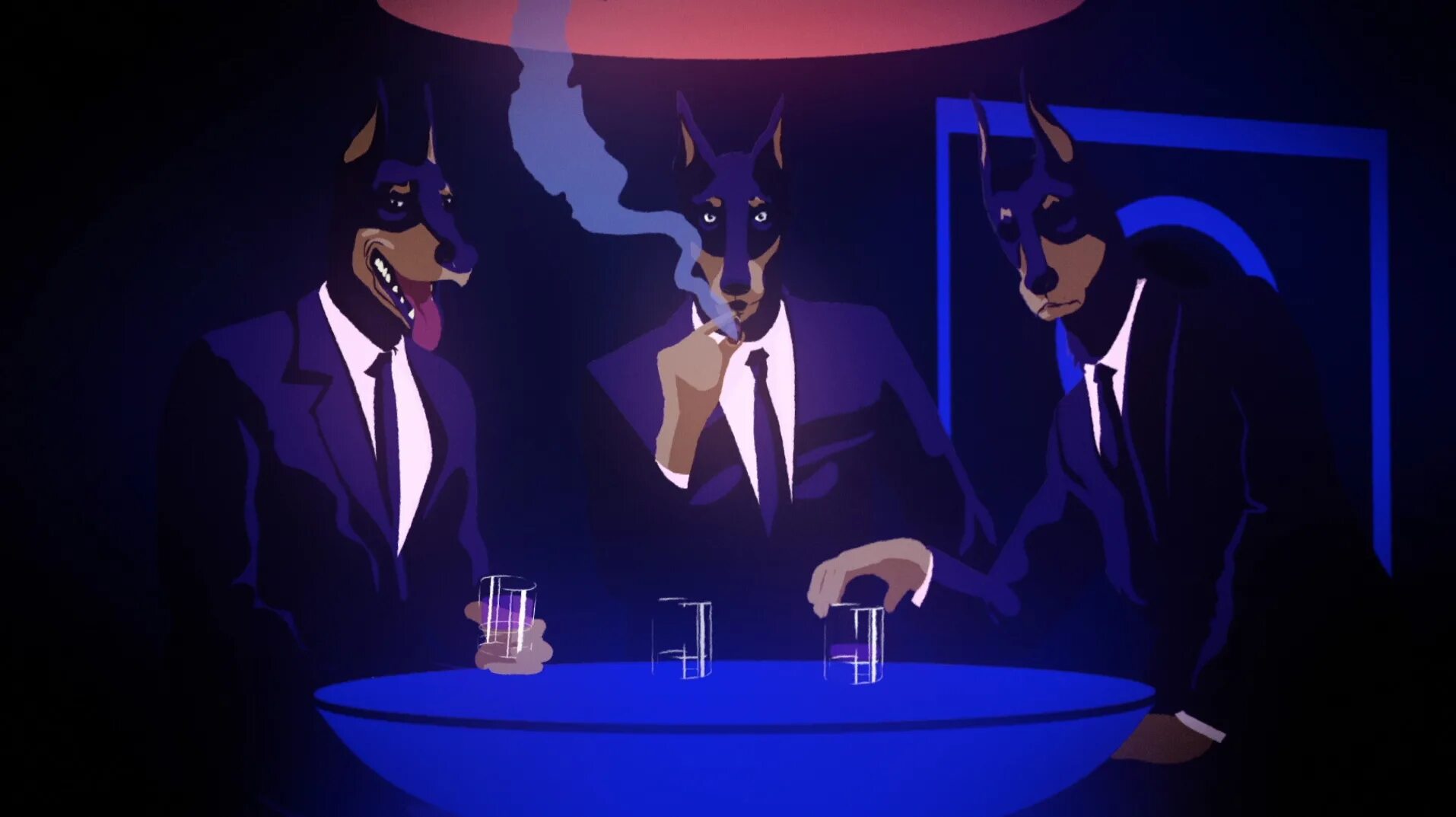 Caravan palace 2024. Caravan Palace Lone Digger. Доберман Lone Digger. Caravan Palace Lone Digger арт. Caravan Palace Lone Digger Doberman.