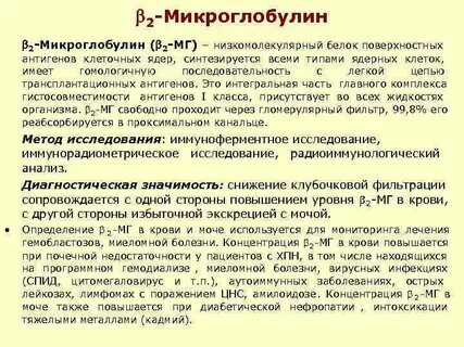 Бета 2 микроглобулин