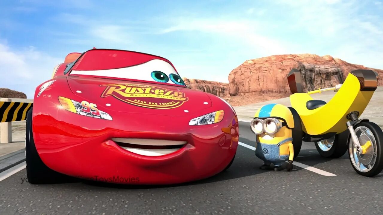 Молния Маккуин. Молния Маккуин и Миньон. Молния Маккуин 2017. Cars 3 movie Lightning MCQUEEN.