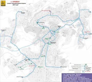 Карта метро еревана