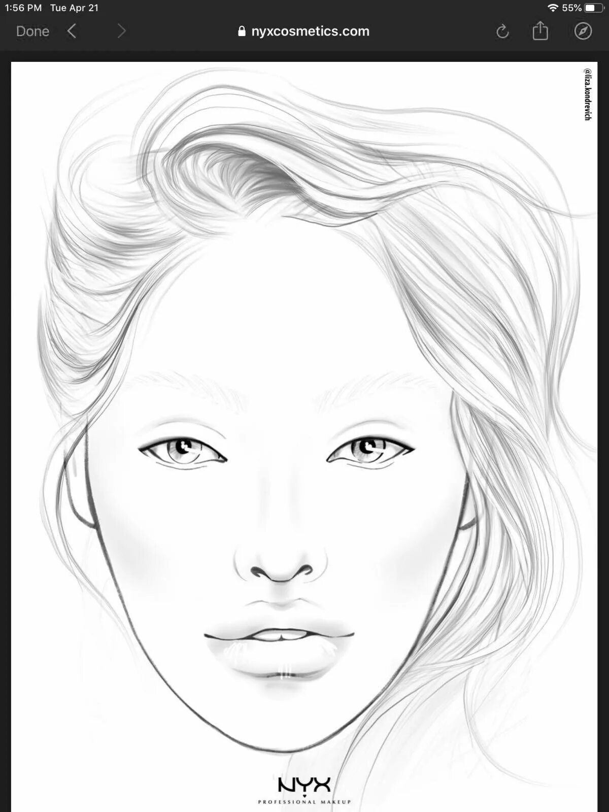 Face page