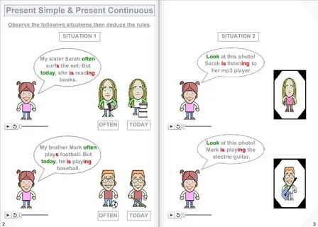 Use present simple or present continuous