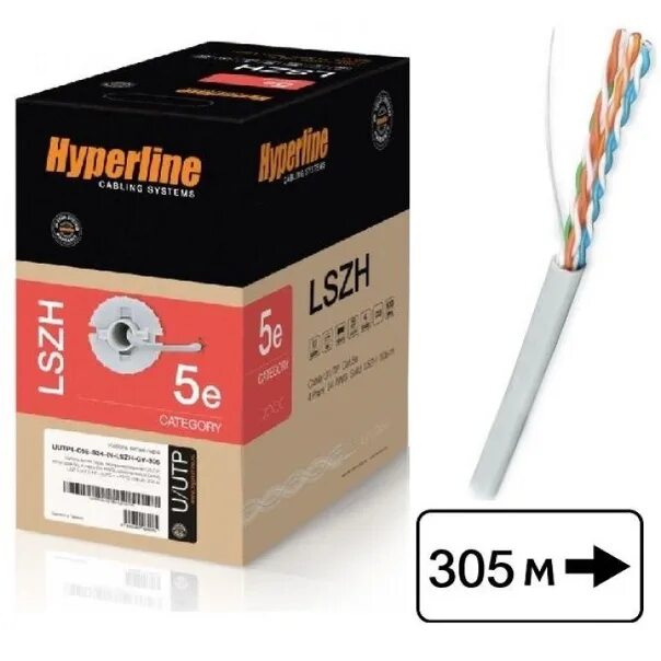 Uutp4 c5e s24 in pvc gy. Кабель витая пара 305м Hyperline uutp4-c5e. Кабель витая пара Hyperline utp4-c5e-s24-in-LSZH-GY-305. Кабель Hyperline utp4 c5e Solid GY. Кабель витая пара, неэкран. Hyperline uutp4-c5e-s24-in-LSZH-GN-305.