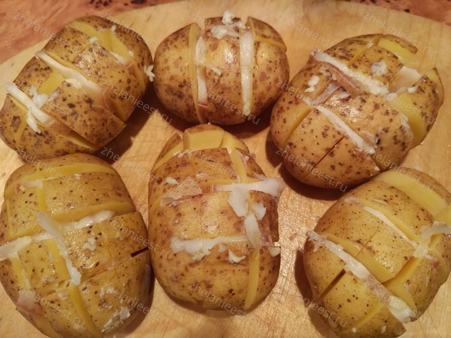 Картошка-Гармошка с Салом / Картошка с Салом / Картошка в Духовке / Baked Potato