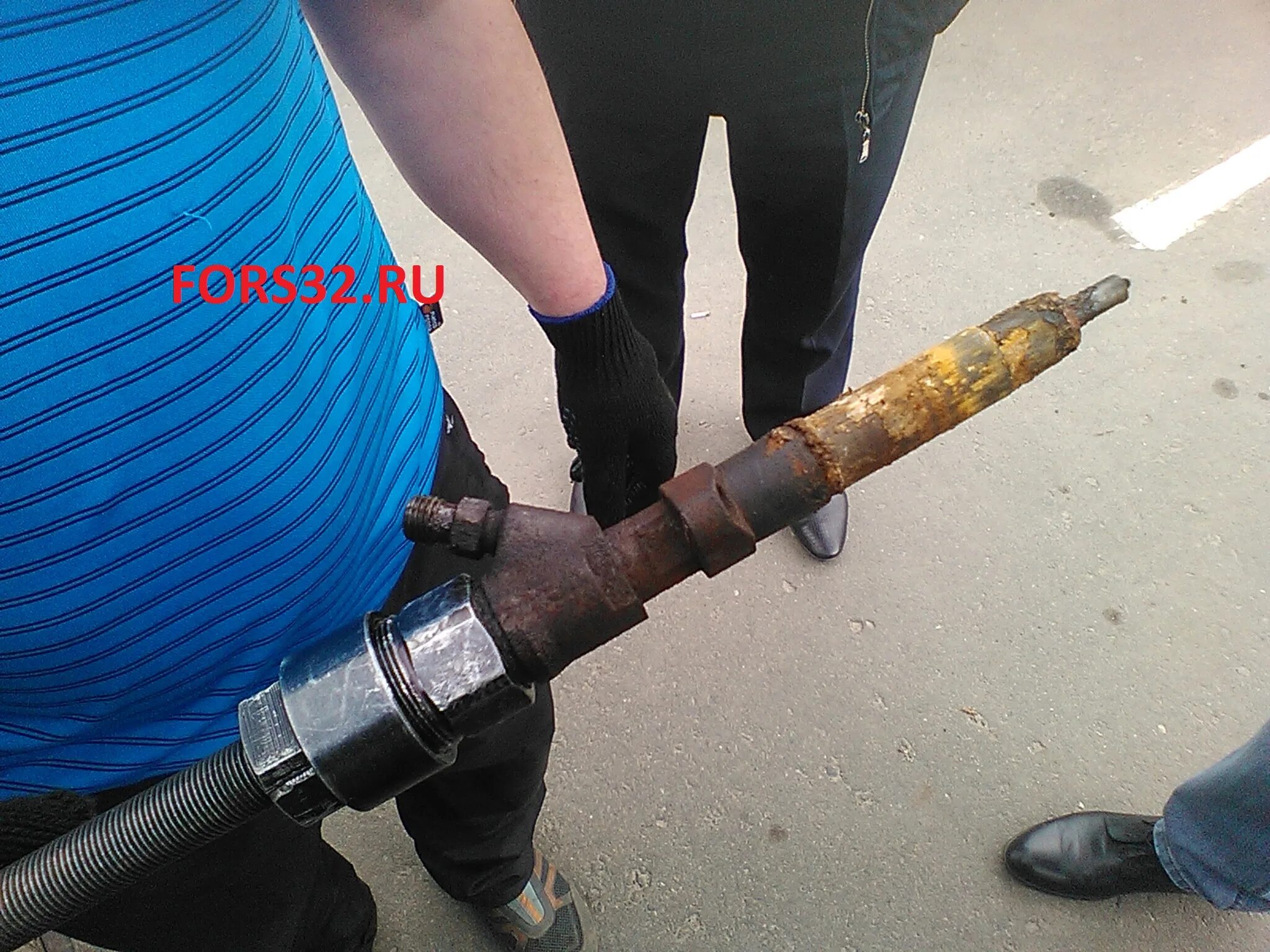 Вытащить форсунку