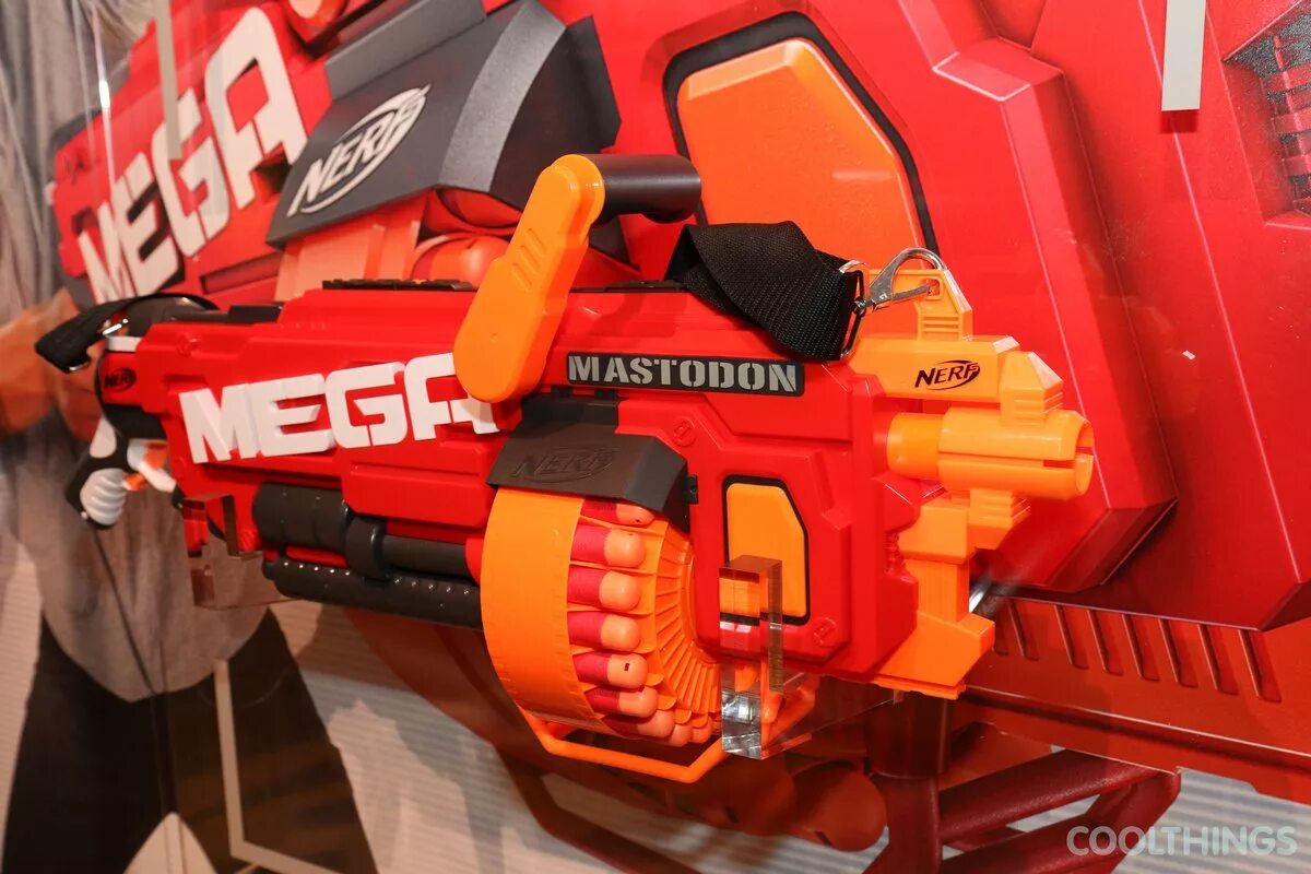 Самый большой нерф. НЕРФ мега мастодонт. Бластер Nerf Mega Mastodon. НЕРФ мега Миниганы. Пулемет мега мастодонт НЕРФ.