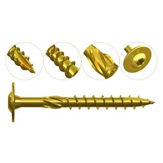 Саморез желтый torx