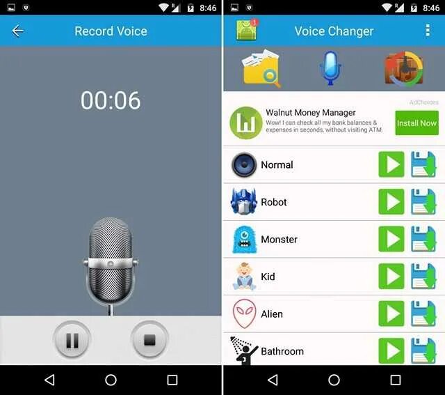 Приложение Voice Changer для андроид. Изменитель голоса для микрофона. Изменитель голоса для микрофона для телефона. Программа для изменения голоса. Смена голоса андроид