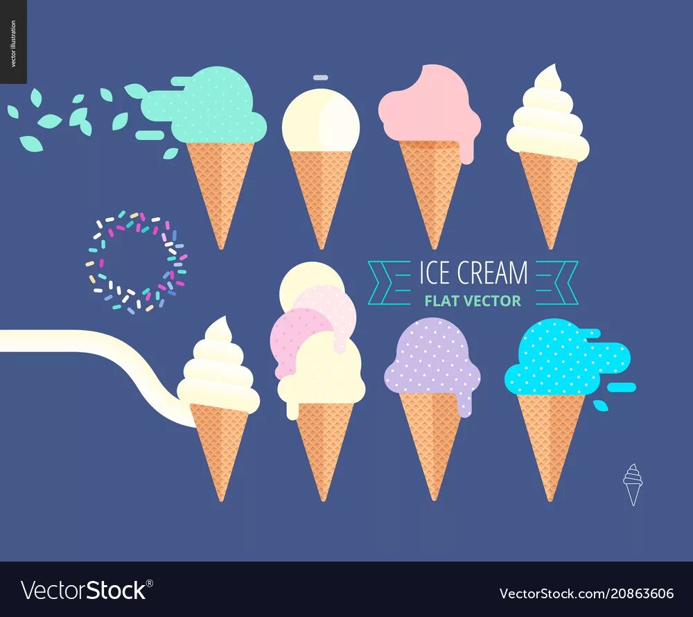 Ice Cream вектор. Мороженое в стиле флэт. Мороженое Графика. Мороженое в вафельном конусе рисунок. Flat icing