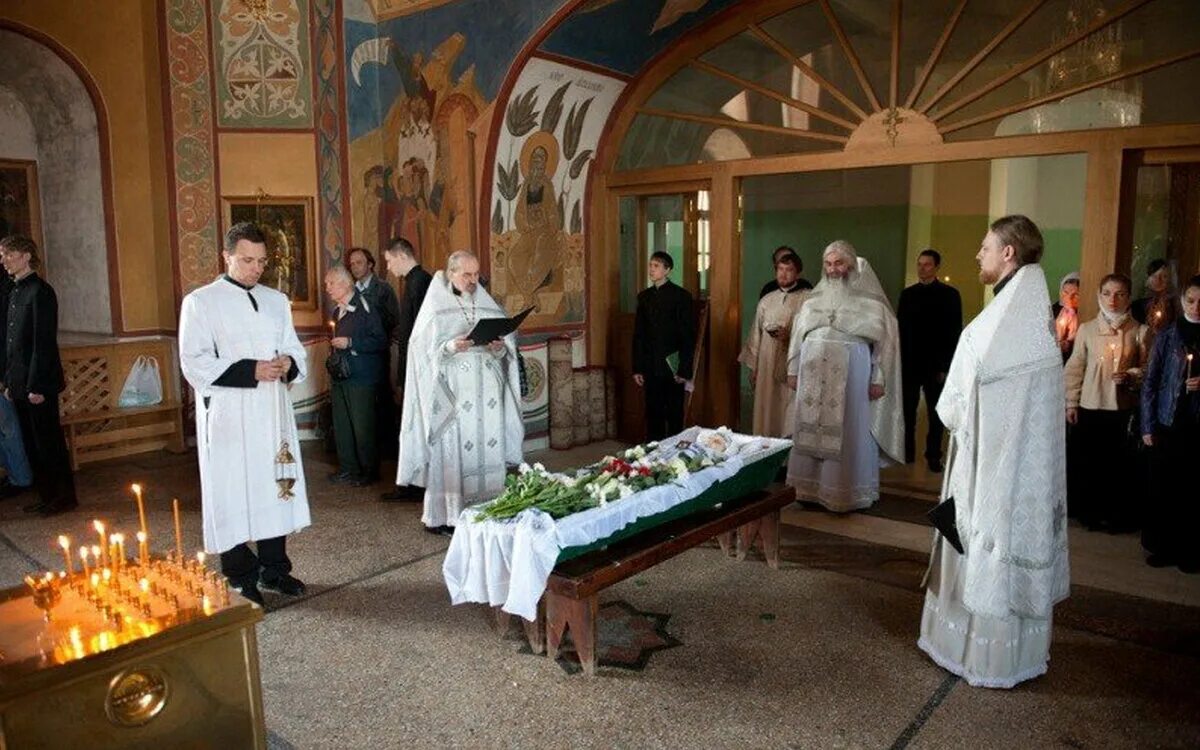 Что можно делать в церкви. Погребение священнослужителей.