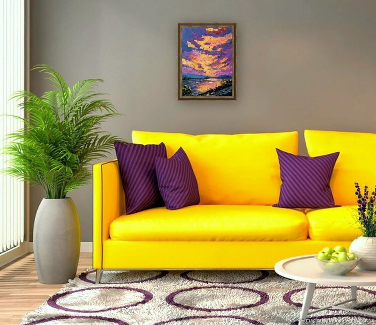 Желтый в скандинавском интерьере фото Deco-Flat.ru