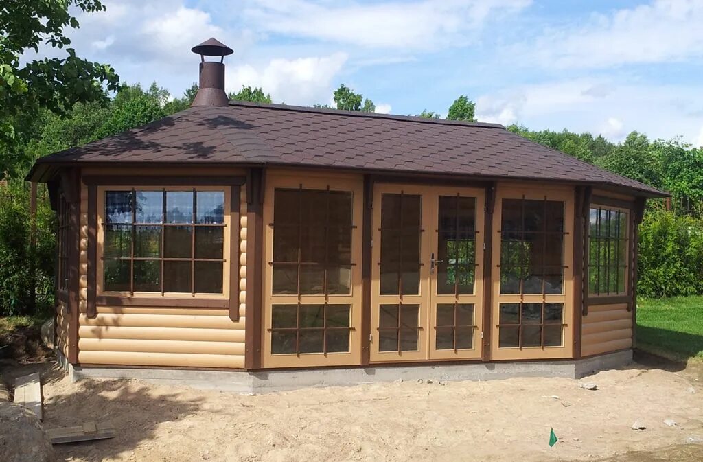 Беседка 6 на 4. Беседка из натурального дерева. Беседка под ключи недорого. Беседка садовая, минибрус, 2. Беседка минибрус 3х3.