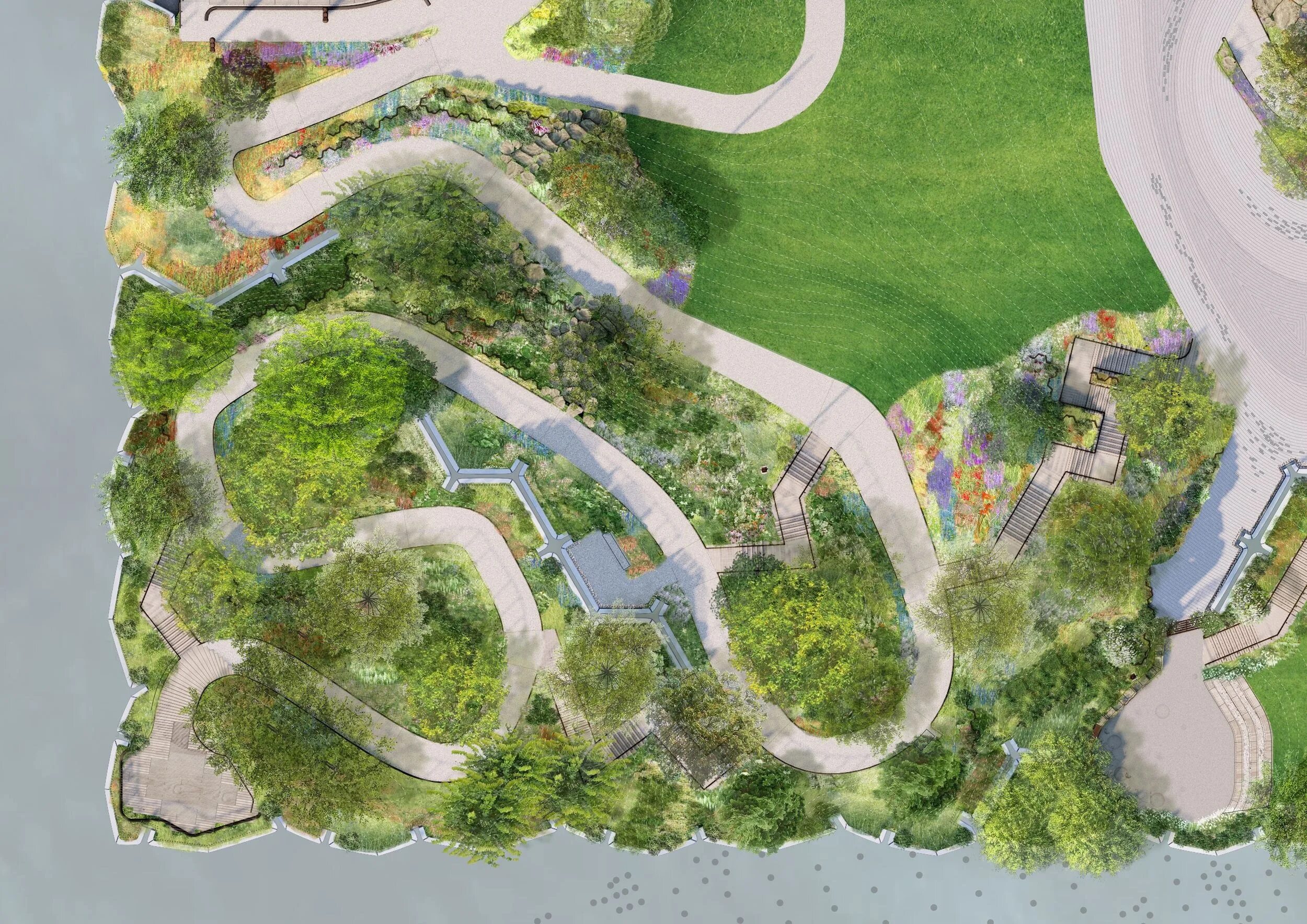 Little Island Park / Heatherwick Studio + mnla. Парк little Island рендер. Парк little Island растения. Остров парк 3