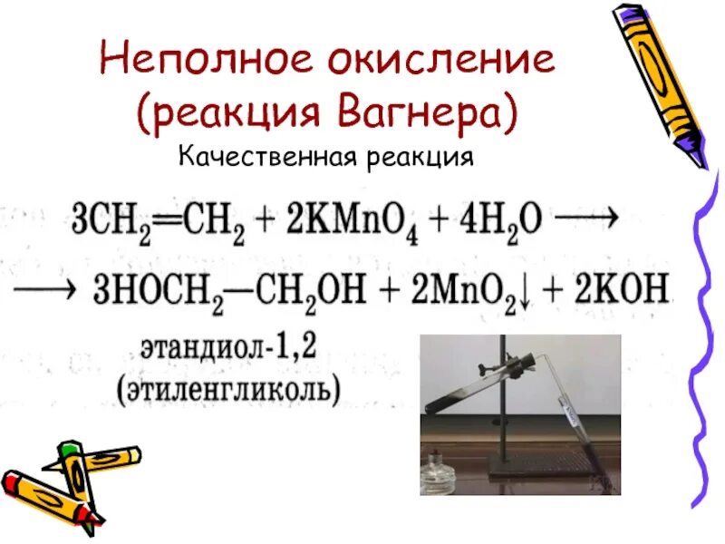 Реакция окисления по вагнеру является. Реакция вагнера алкены. этен реакция вагнера. качественная реакция на алкены реакция вагнера. окисление по вагнеру алкенов.