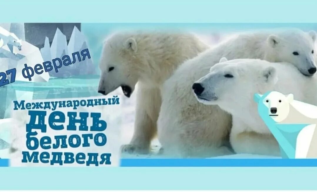 Международный день полярного белого медведя 27 февраля. Международный день полярного медведя. 27 февраля международный день белого медведя. 27 февраля день полярного медведя. 27 февраля день полярного медведя.