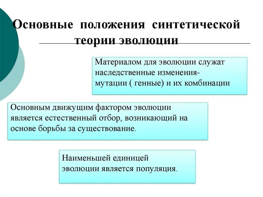 Положения современной синтетической теории эволюции. Основные положения синтетической теории. Основные положения синтетической теории эволюции схема. Факторы синтетической теории эволюции.